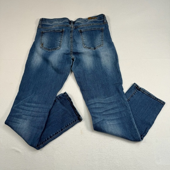 Kut From The Kloth Straight Leg Jeans Womens Size 12 Mid Rise Dark Wash - Picture 3 of 14